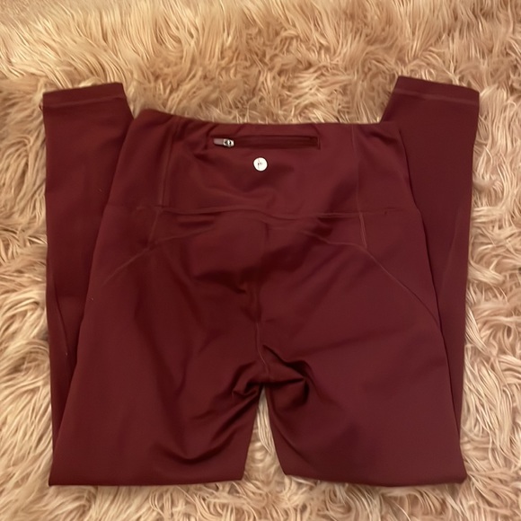 Leggings 90 Degree by Reflex Maroon Small - Picture 3 of 10